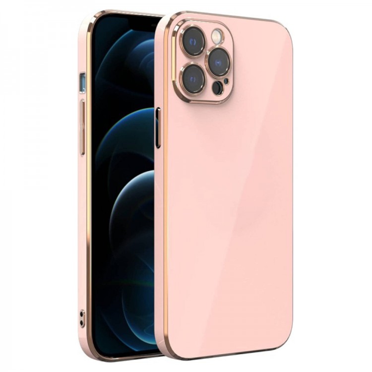 Bodycell Gold Plated Silicon iPhone 12 Pro Max Pink