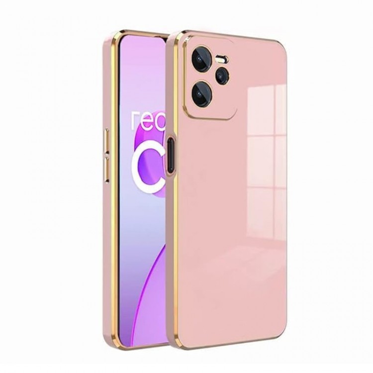 Bodycell Gold Plated Silicon Realme C35 Pink