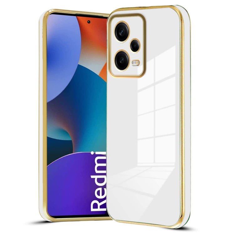Bodycell Gold Plated Silicon Xiaomi Note 12 Pro Plus 5G White