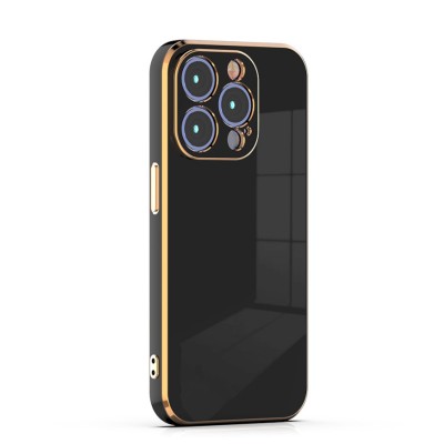 Bodycell Gold Plated Silicon iPhone 15 Pro  Black