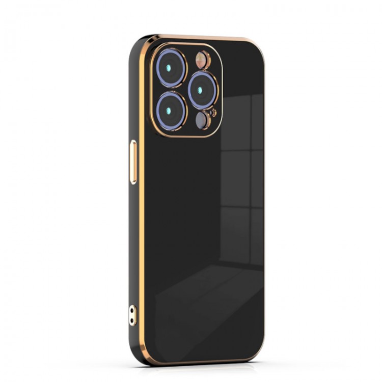 Bodycell Gold Plated Silicon iPhone 15 Pro  Black