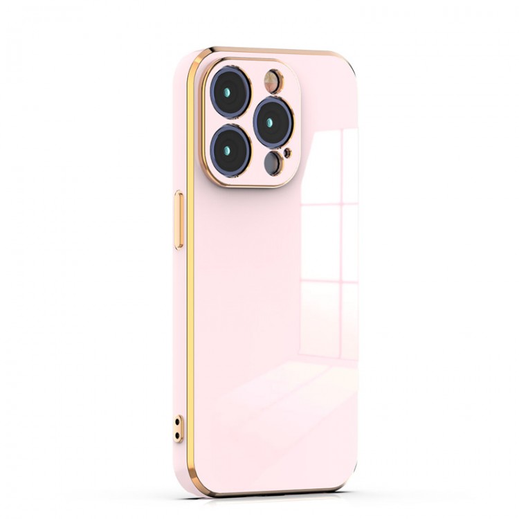 Bodycell Gold Plated Silicon iPhone 15 Pro  Pink