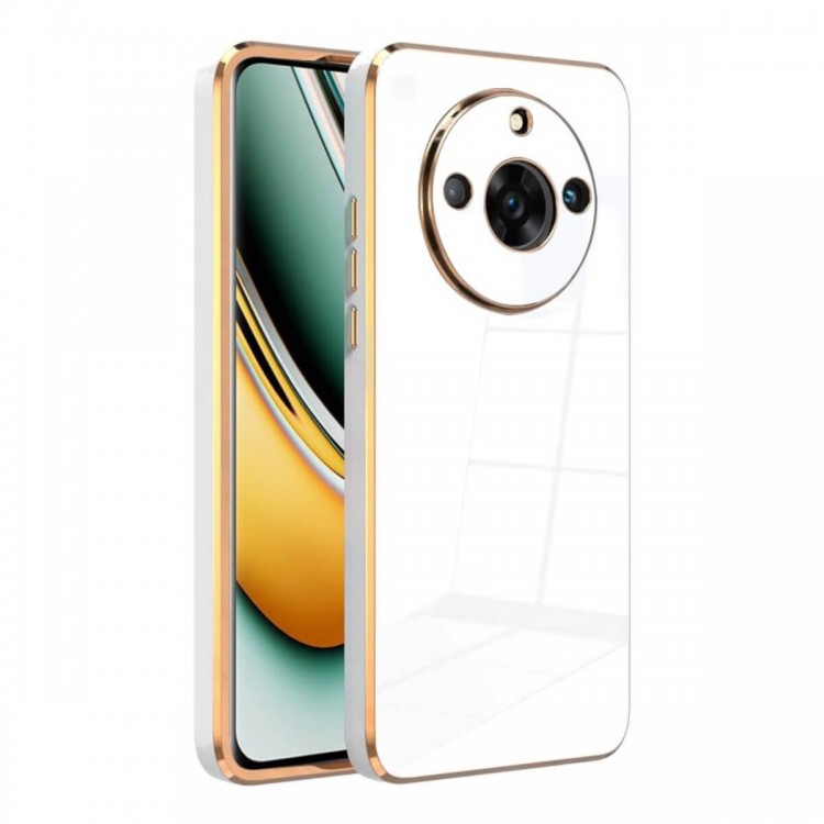 Bodycell Gold Plated Silicon Realme 11 Pro/Pro+ 5G White