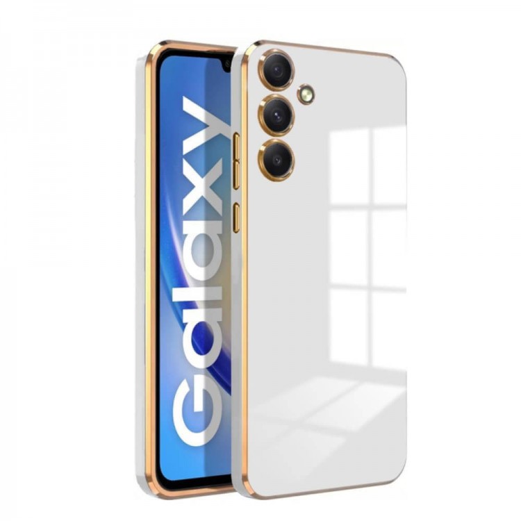 Bodycell Gold Plated Silicon Samsung S24  White