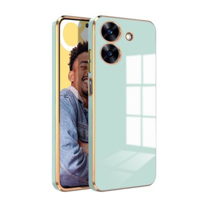 Bodycell Gold Plated Silicon Xiaomi Redmi 13C 4G/Poco C65 Mint Green
