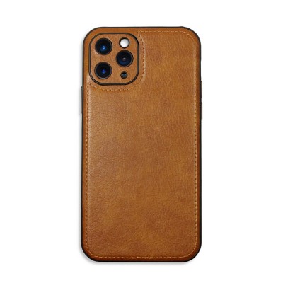 Bodycell Prestige Leather Backcover iPhone 11 Pro Max Brown
