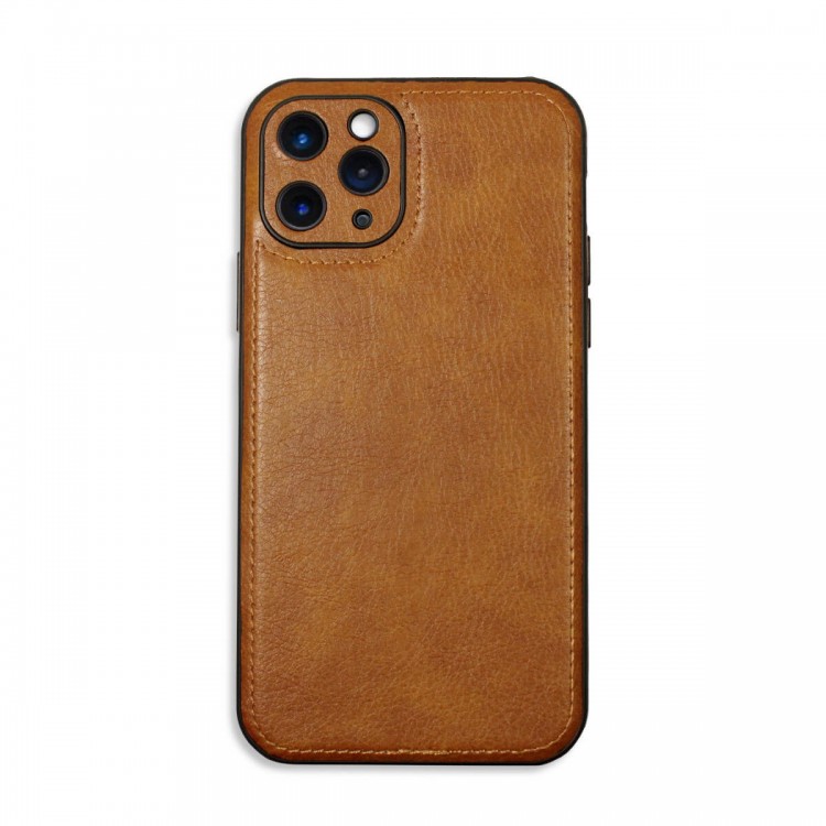 Bodycell Prestige Leather Backcover iPhone 11 Pro Max Brown