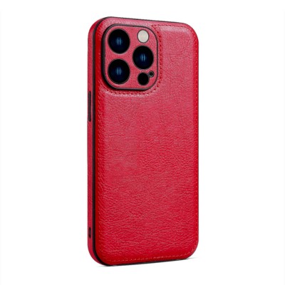 Bodycell Prestige Leather Backcover iPhone 14 Pro  Red