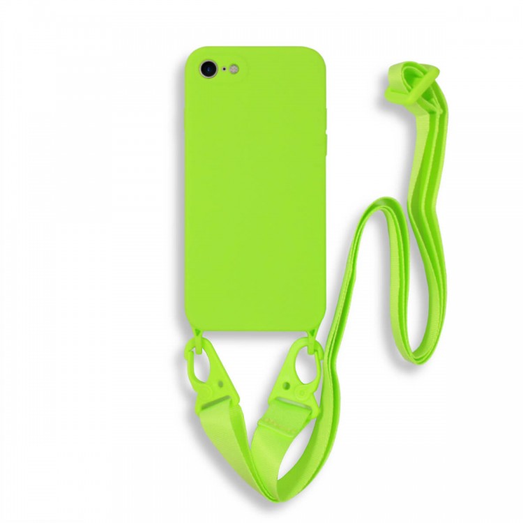 Bodycell Silicon Case με Λουρακι iPhone 7/8/SE  Green