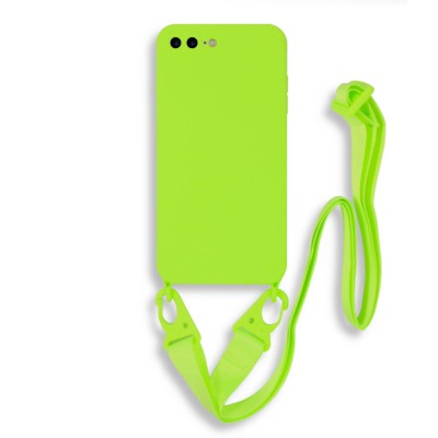 Bodycell Silicon Case με Λουρακι iPhone 7/8 Plus  Green