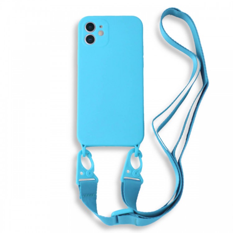 Bodycell Silicon Case με Λουρακι iPhone 11  Blue