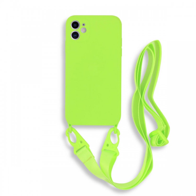 Bodycell Silicon Case με Λουρακι iPhone 11  Green