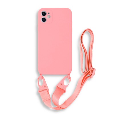 Bodycell Silicon Case με Λουρακι iPhone 11 Pink