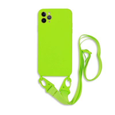 Bodycell Silicon Case με Λουρακι iPhone 11 Pro Max  Green