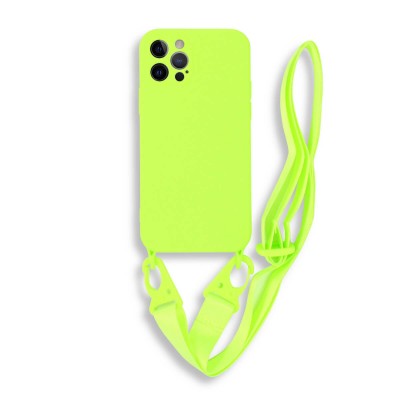 Bodycell Silicon Case με Λουρακι iPhone 13 Pro Max  Green