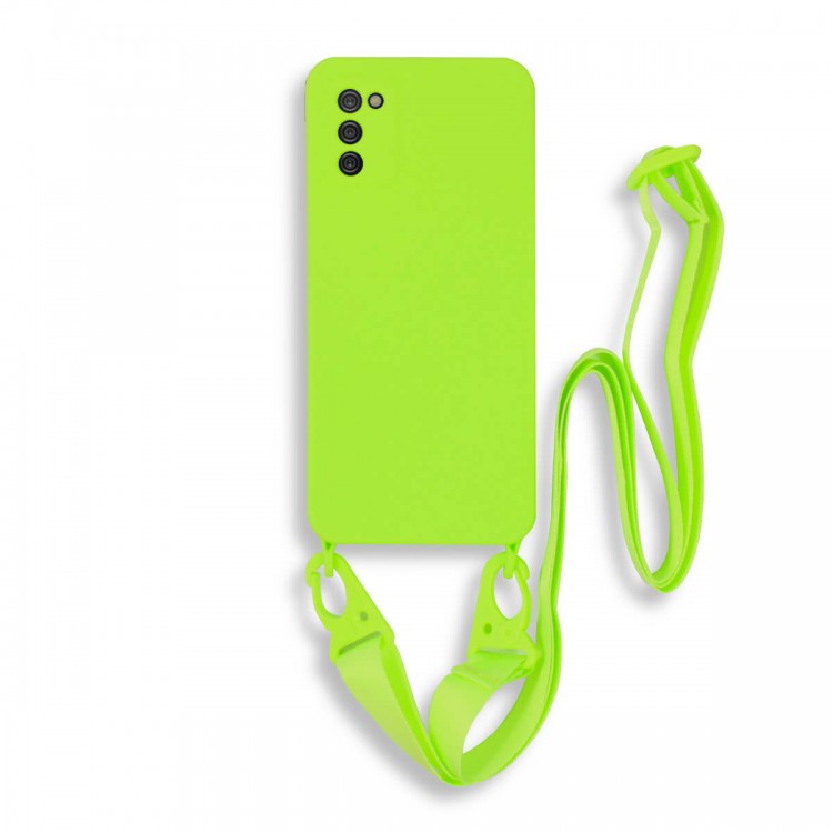 Bodycell Silicon Case με Λουρακι Samsung A02s Green