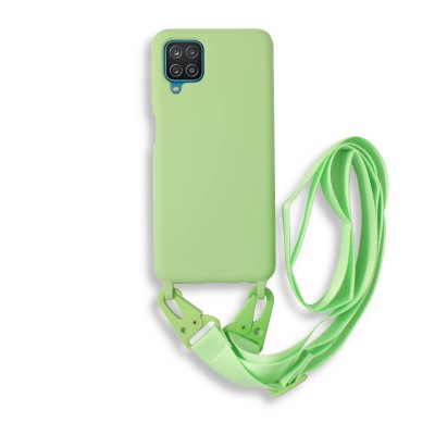 Bodycell Silicon Case με Λουρακι Samsung A12 Green