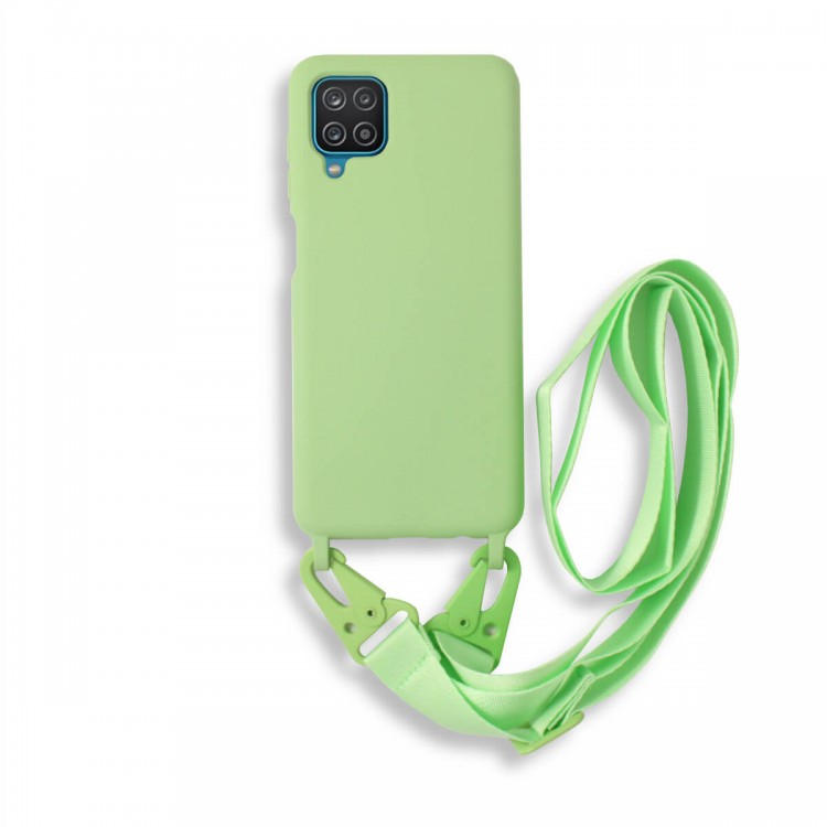 Bodycell Silicon Case με Λουρακι Samsung A12 Green