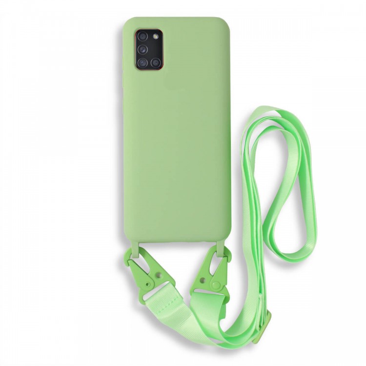Bodycell Silicon Case με Λουρακι Samsung A31 Green