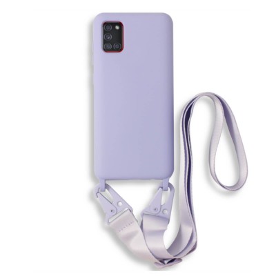 Bodycell Silicon Case με Λουρακι Samsung A31 Violet