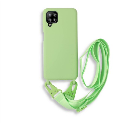 Bodycell Silicon Case με Λουρακι Samsung A42 5G Green