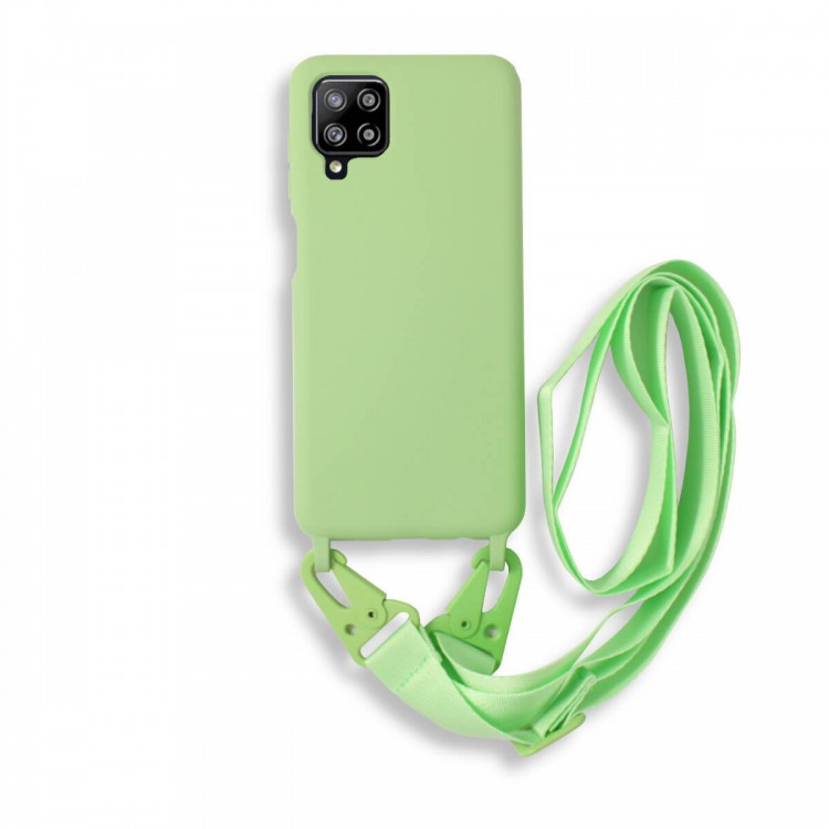 Bodycell Silicon Case με Λουρακι Samsung A42 5G Green
