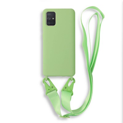 Bodycell Silicon Case με Λουρακι Samsung A71 4G Green