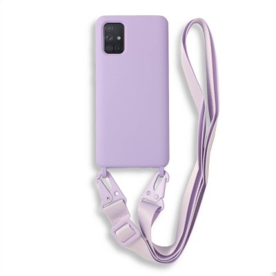 Bodycell Silicon Case με Λουρακι Samsung A71 4G Violet