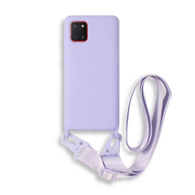 Bodycell Silicon Case με Λουρακι Samsung Note 10 Lite Violet