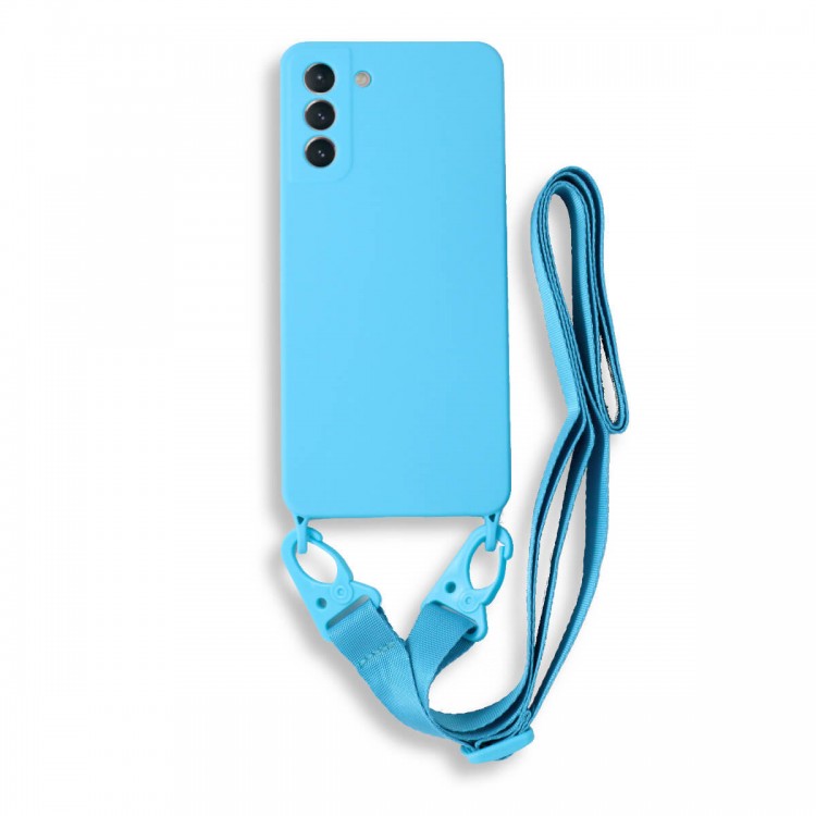 Bodycell Silicon Case με Λουρακι Samsung S21 Plus Blue