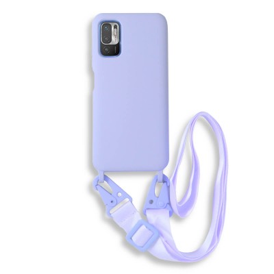 Bodycell Silicon Case με Λουρακι Xiaomi Note 10 5G/Note 10T 5G/Poco M3 Pro 4G/5G Violet
