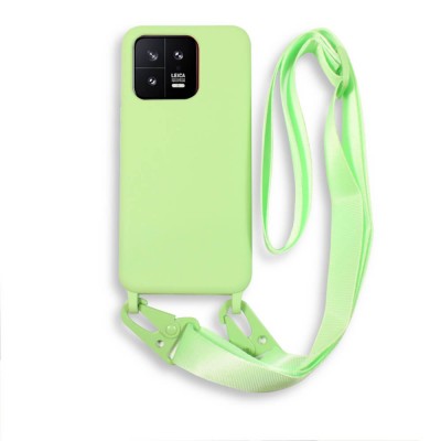 Bodycell Silicon Case με Λουρακι Xiaomi 13 5G Green