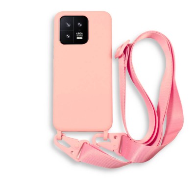 Bodycell Silicon Case με Λουρακι Xiaomi 13 5G Pink