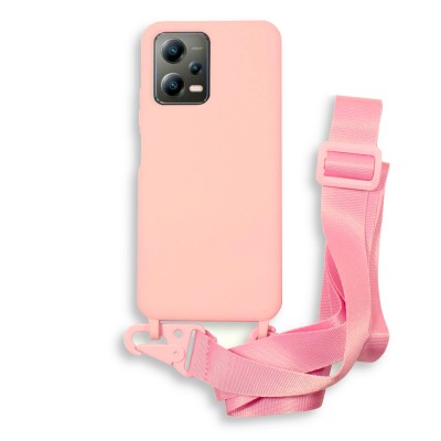 Bodycell Silicon Case με Λουρακι Xiaomi Poco X5/Note 12 5G Pink