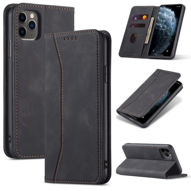 Bodycell Book Case Pu Leather iPhone XS MAX Black