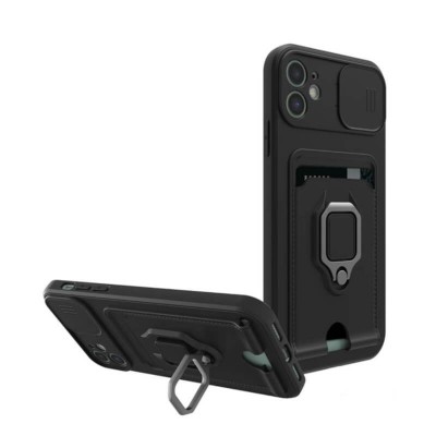 Bodycell Multifunction Case Με Κορδονι iPhone 11  Black