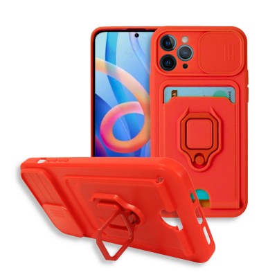 Bodycell Multifunction Case Με Κορδονι iPhone 11 Pro Max Red