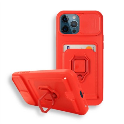Bodycell Multifunction Case Με Κορδονι iPhone 13 Pro  Red
