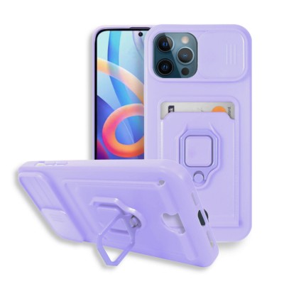 Bodycell Multifunction Case Με Κορδονι iPhone 13 Pro Max Purple
