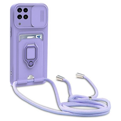 Bodycell Multifunction Case Με Κορδονι Samsung A12/M12 Purple