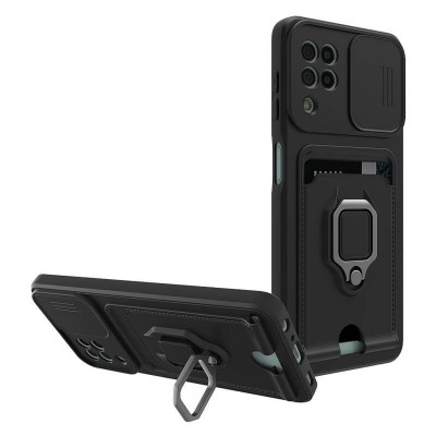 Bodycell Multifunction Case Με Κορδονι Samsung A22 4G/M32 Black