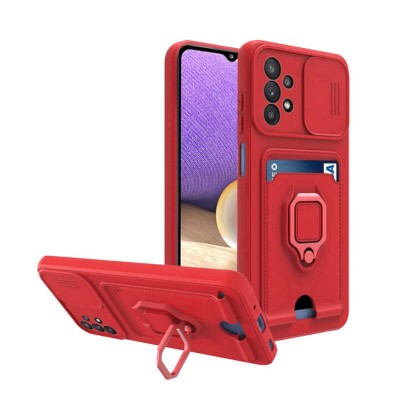 Bodycell Multifunction Case Με Κορδονι Samsung A32 5G Red