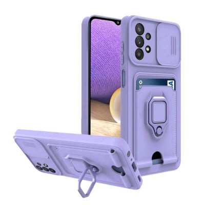Bodycell Multifunction Case Με Κορδονι Samsung A73 5G Purple