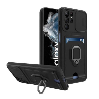 Bodycell Multifunction Case Με Κορδονι Samsung S22 Ultra 5G Black