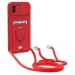 Bodycell Multifunction Case Με Κορδονι Samsung A03 Red