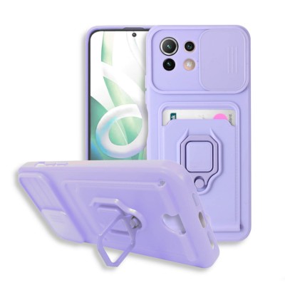Bodycell Multifunction Case Με Κορδονι Xiaomi Mi11 Lite 4G/5G Purple