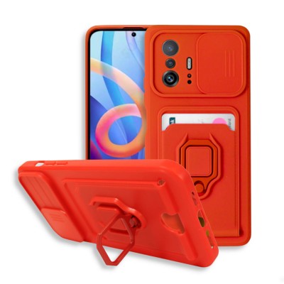Bodycell Multifunction Case Με Κορδονι Xiaomi 11T/11T Pro Red