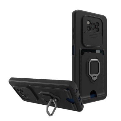 Bodycell Multifunction Case Με Κορδονι Xiaomi Poco X3 NFC Black