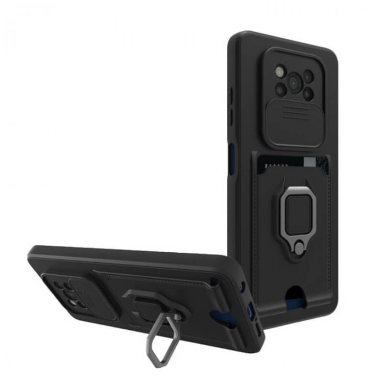 Bodycell Multifunction Case Με Κορδονι Xiaomi Poco X3 NFC Black