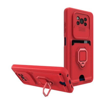 Bodycell Multifunction Case Με Κορδονι Xiaomi Poco X3 NFC Red